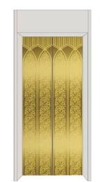 彩色不锈钢金黄镜面蚀刻花纹电梯门装饰板