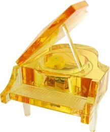 黄色水晶钢琴 音乐会纪念品 钢琴纪念品 水晶钢琴