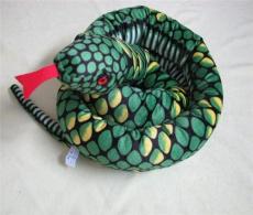 海乐园毛绒玩具大花纹绿色蟒蛇
