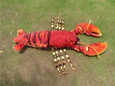 海乐园毛绒玩具红色大龙虾