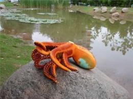 章鱼保罗 章鱼哥 海乐园毛绒玩具红色章鱼