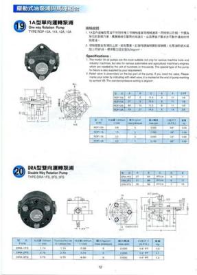 维良油泵1A单向运转泵浦 DRA型双向运转泵浦