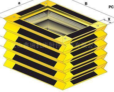 无锡风琴式方形护罩 机床防护罩 皮老虎防护罩