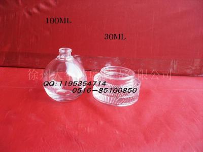 100ML香水瓶玻璃瓶厂家直销 促销膏霜瓶玻璃瓶