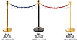 促销栏杆座 安全围栏 烤漆围栏杆 不锈钢C010-C012