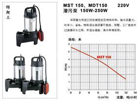 万事达深污水泵 MST污水泵 锦鲤王