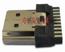 19PIN HDMI A-TYPE铜壳镀镍连接器