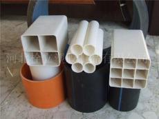 河北栓立塑胶制品有限公司供应PVC九孔格栅管 四孔格