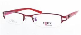 眼镜架批发供应IVUX105品牌女式半框混合镜架眼镜