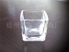 供应玻璃瓶 小玻璃方缸 蜡烛台玻璃瓶 蜡烛杯 徐州鑫