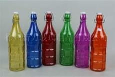 供应工艺玻璃瓶 电化铝盖 透明玻璃瓶 手工玻璃瓶 玻