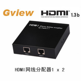 景为HDMI网线分配器 1进2出 单网线1080P 50米