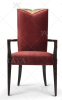 TAYA大雅 咖啡厅西餐厅 高档扶手餐椅YY132-2红