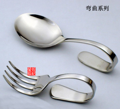 不锈钢弯叉勺产品直销供应 多款西餐附件餐具供应