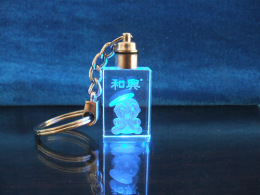 水晶促销礼品 水晶钥匙扣